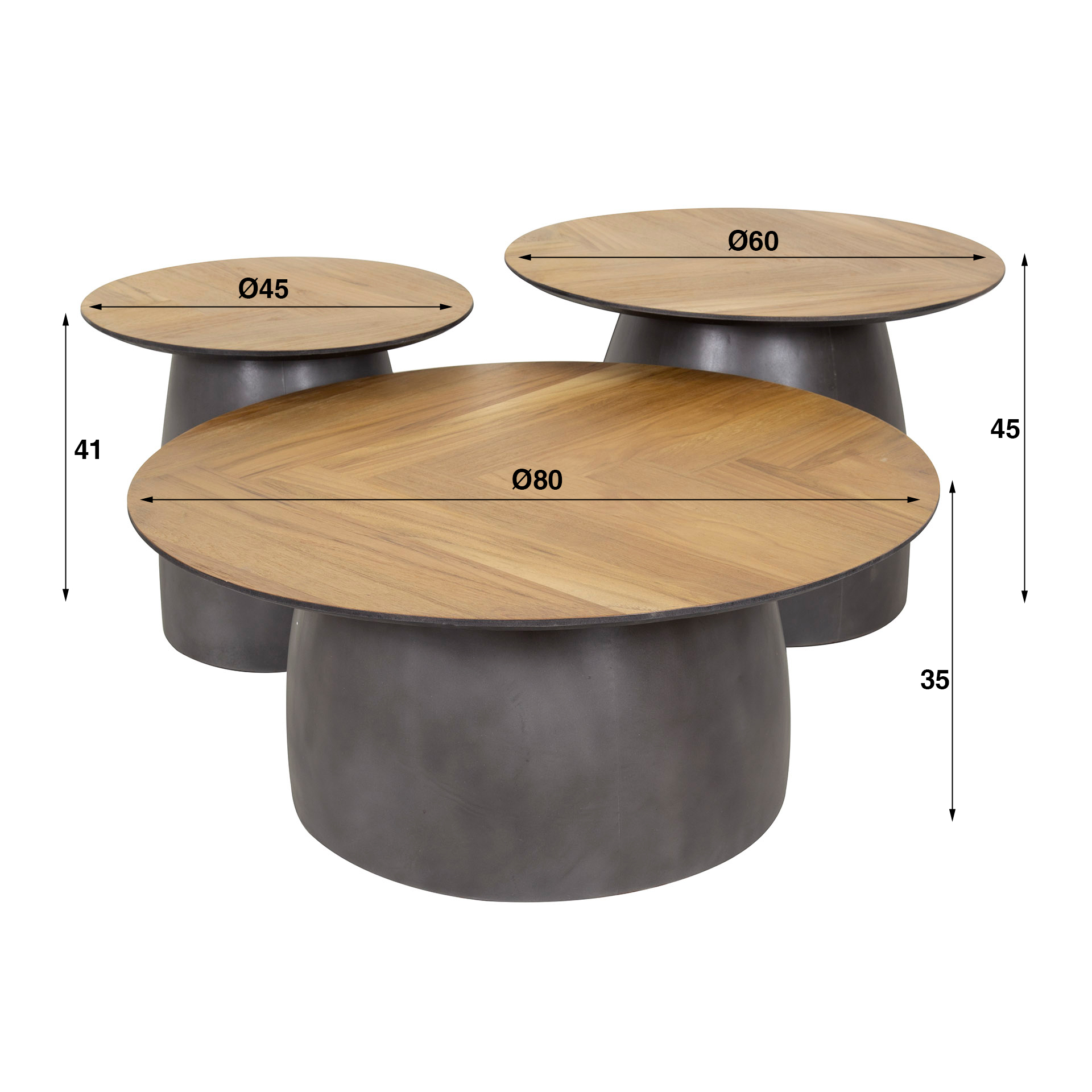 Salontafel set/3 Infinite